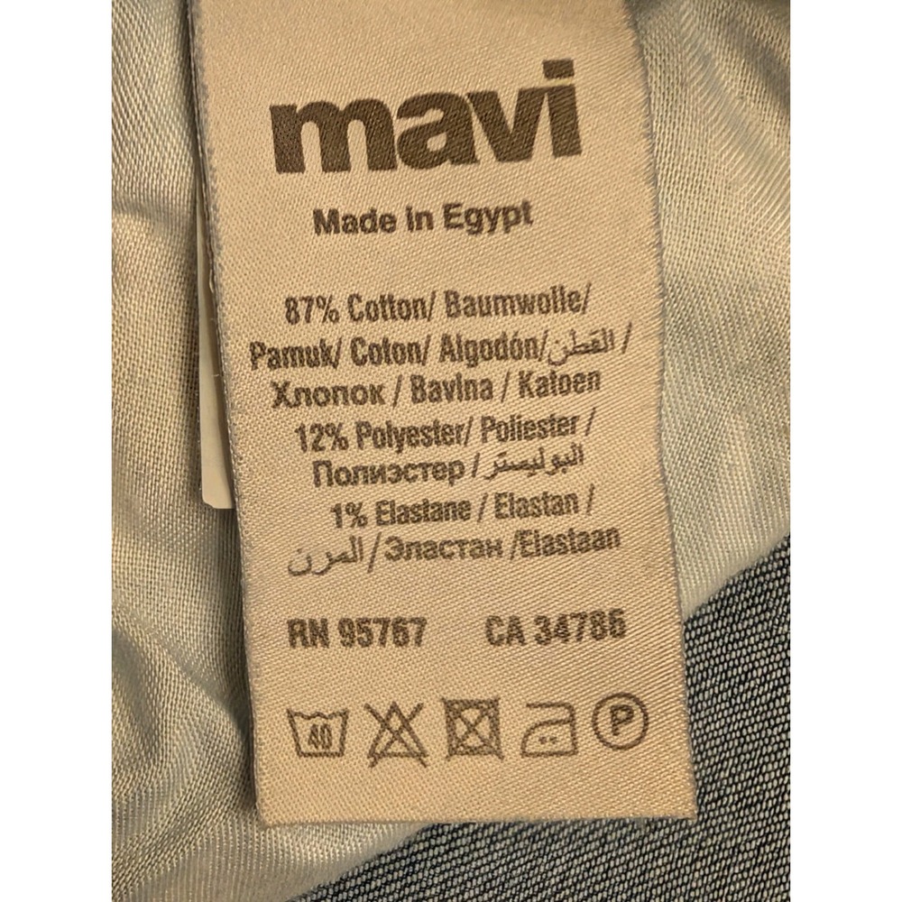Mavi Jeans Zach Straight Leg Men's 33x29 Dark Wash Stretch Cotton Denim Zip Fly - Picture 14 of 15
